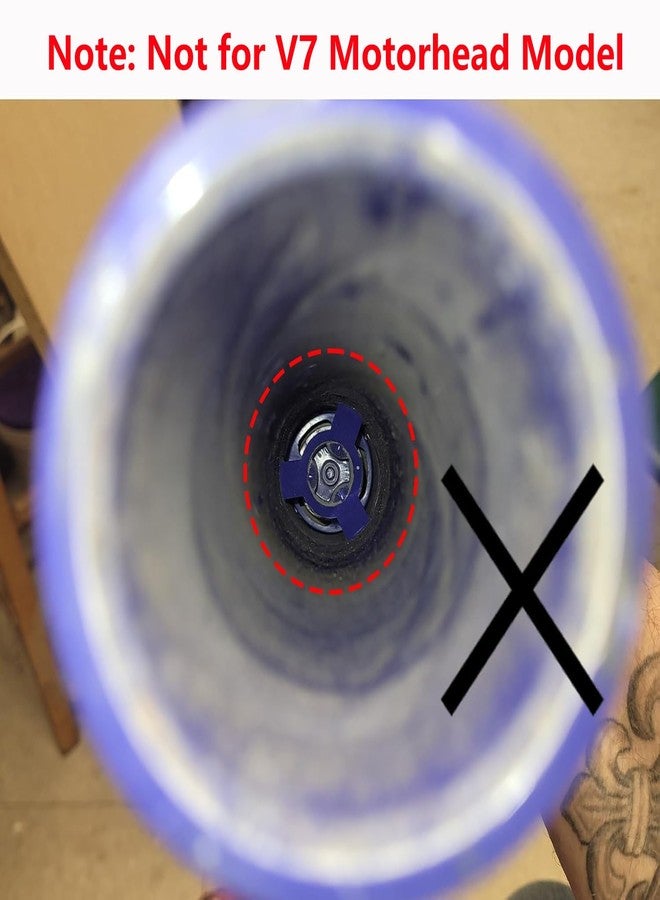 اوداشين قطعة غيار فرشاة أسطوانية من أوداشين لماكينة التنظيف اللاسلكية دايسون V6، وV7 القديمة، رقم القطعة 966821-01، 966084-01. (فرشاة أسطوانية بأربعة شوكات) - Image 2