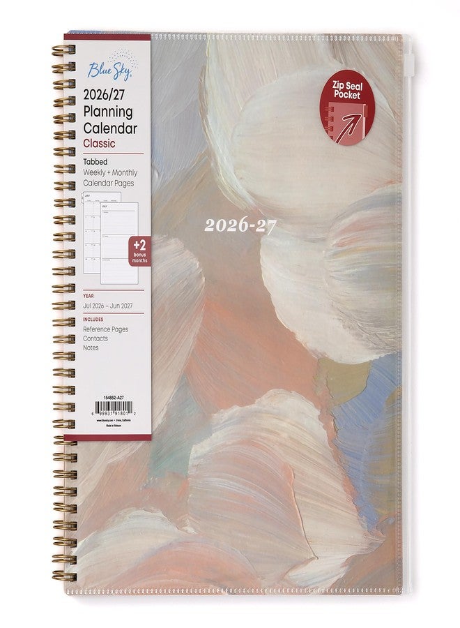 Blue Sky 2026-2027 Weekly and Monthly Academic Year Planner Calendar, July 2026 - June 2027, 8.5" x 11", Flexible Cover With Zip Pouch, Wirebound, Storage Pocket, Nickelson - Image 1