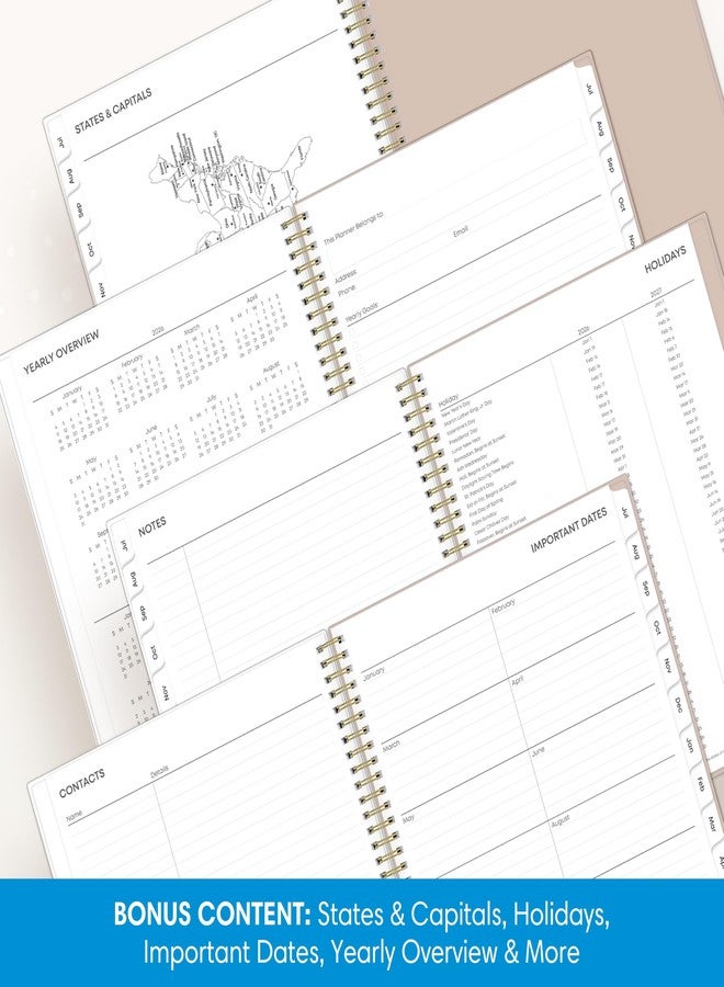 Blue Sky 2026-2027 Weekly and Monthly Academic Year Planner Calendar, July 2026 - June 2027, 8.5" x 11", Flexible Cover With Zip Pouch, Wirebound, Storage Pocket, Nickelson - Image 5