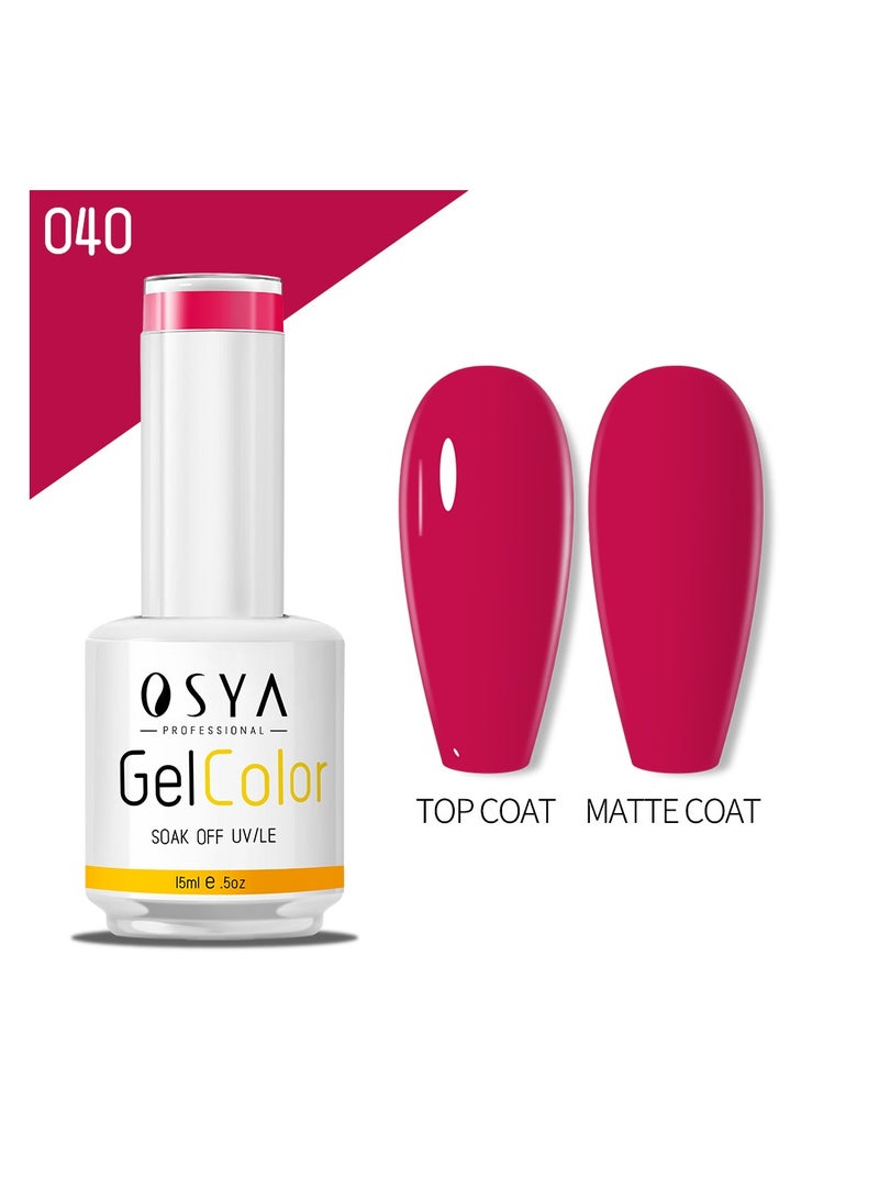 بيوتي بلس gel Nail Polish Collection Soak Off UV&LED CANNI OUTPUT Gel polish 15ml (040) - Image 1