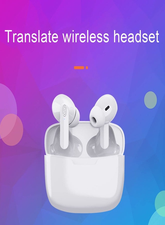 Sanpyl Language Translator Earbuds, 84 Languages 5 Translation Modes, Bluetooth 5.1, Online Translation/Calls/Music Voice Translator Earbuds for Travel (White) - Image 2