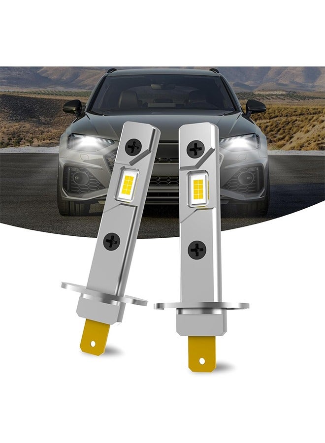 Generic H1 Car Inline High Beam Bulb, 2 PCS 3750-2SMD LED Fog Light, Waterproof Energy Saving, Universal Replacement Lighting for Most Car Models, Easy Plug  Play (White)  - Image 1