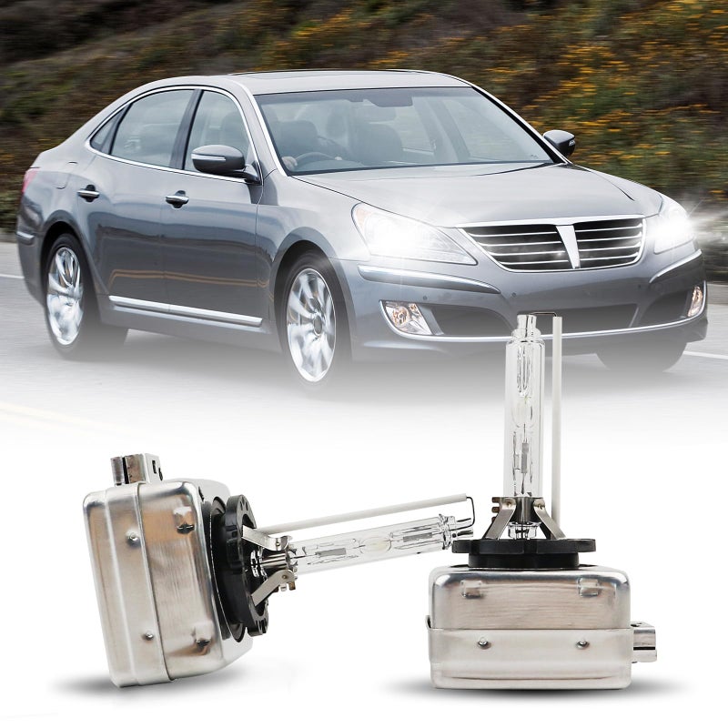 Tivora D1S Xenon HID Headlight Bulbs 6000K Cool White 35W Compatible with 20142016 Hyundai Genesis Kia Optima Cadenza D1S C1 Replacement Headlamps Projector Lights Pack of 2