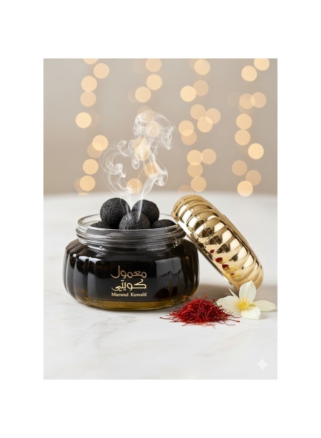 معمول كويتي فاخر 60 جم | بخور شرقي برائحة خشبية وزهرية فاخرة | معمول يدوم طويلاً للمنزل والمناسبات بهيكل زجاجي أنيق - Image 4