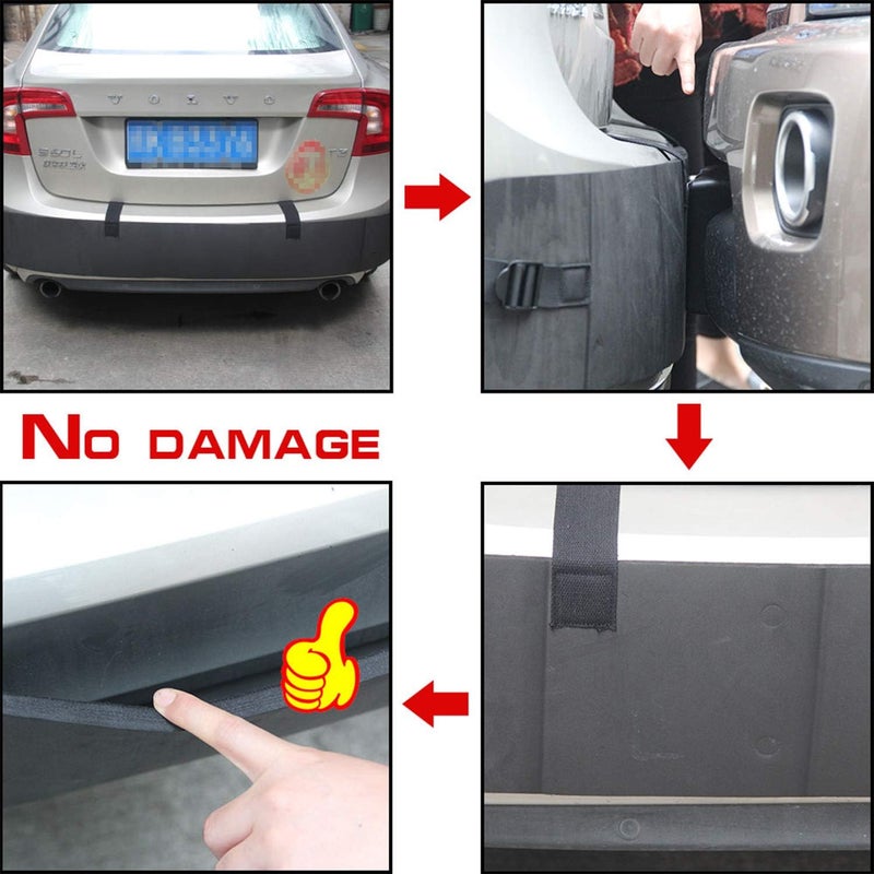 ROCCS Car Rear Bumper Protector for SUV Universal Bumper Guard Corner Protection Prevent from Scratch & Low Speed Impacts - Image 2