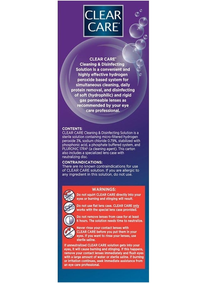 Clear Care - Cleaning & Disinfecting Solution With Lens Case (Pack Of 2, 12Oz Each) - Image 1