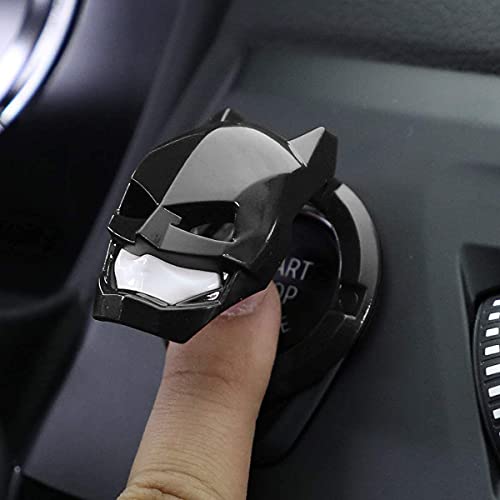 KolorFish Engine Start Stop Button Cover Push to Start Button Ignition Cover Universal Button Decoration Ring (Black Bat) - Image 2