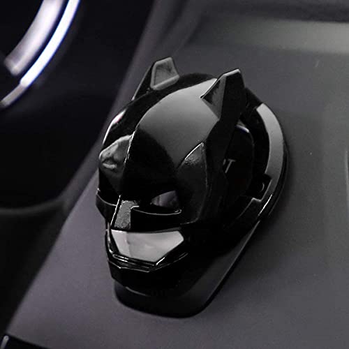 KolorFish Engine Start Stop Button Cover Push to Start Button Ignition Cover Universal Button Decoration Ring (Black Bat) - Image 5