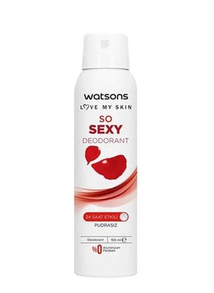 Watsons So Sexy Deodorant 24 Hour Effective Spray 150Ml 