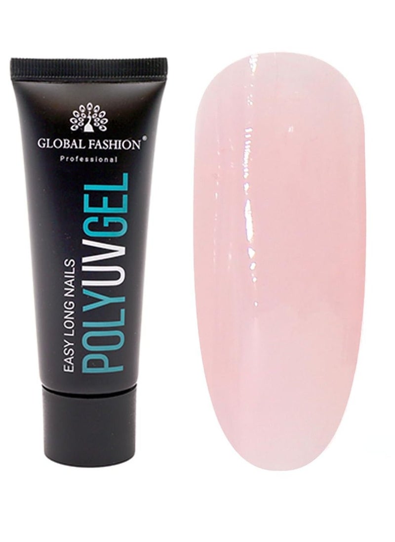 GLOBAL FASHION Global Fashion Poly UV Gel: Long-Lasting, Durable, and Easy-to-Use Nail Enhancements | (02)  - Image 1