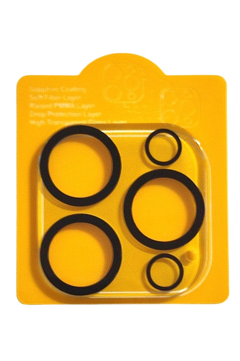 واقي عدسة كاميرا متوافق مع آيفون 15 برو  وآيفون 15 برو ماكس ، غطاء حماية عالي الدقة من الزجاج الصلب خاتم للشاشة (شفاف)