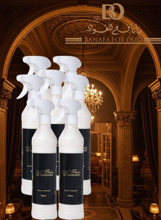 Banafa 7 Pieces Black Diamond Air Freshener 500ML - Image 1