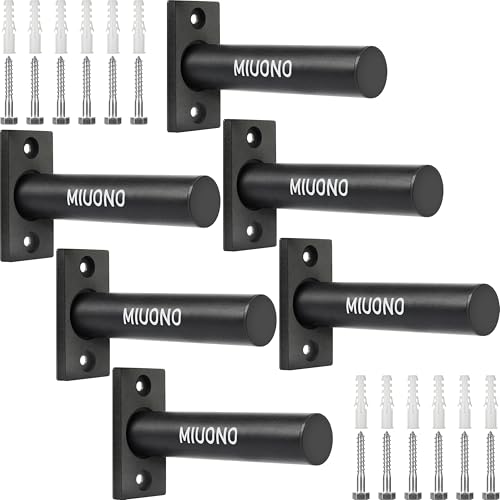 MIUONO Weight Plate Holder, 6 Pack Weight Plate Rack, Fit for 2 Inch Olympic Plate Storage Home Gym - Image 1