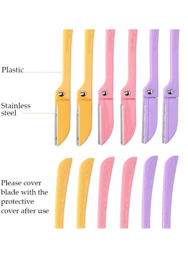 AMYTIS GARDEN - 18 Pieces Flamingos Ladies Razor For Facial And Body Hair Yellow/Pink/Purple - Image 1