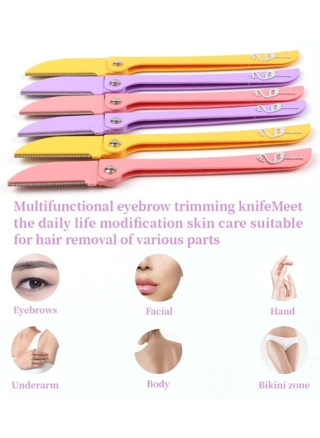 AMYTIS GARDEN - 18 Pieces Flamingos Ladies Razor For Facial And Body Hair Yellow/Pink/Purple - Image 1