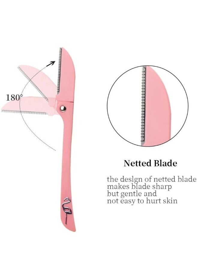 AMYTIS GARDEN - 18 Pieces Flamingos Ladies Razor For Facial And Body Hair Yellow/Pink/Purple - Image 1