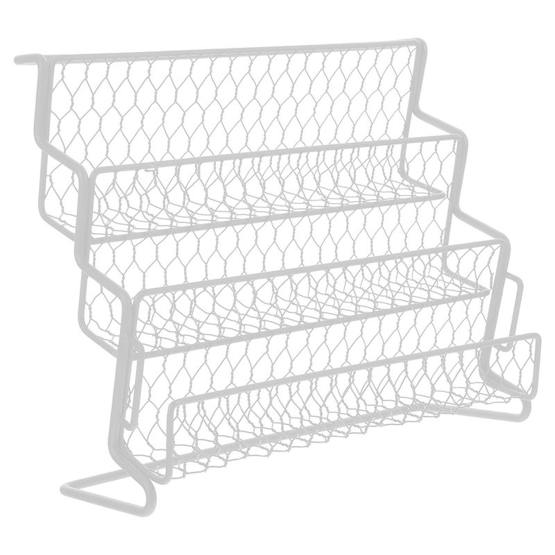Balacoo White 18 Bottle Spice Rack Organizer for Kitchen Counter Storage - Image 2