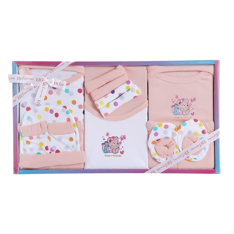DADDY - G ® New Born Unisex Baby's Gift Set -13 Pieces (Peach) - Image 1