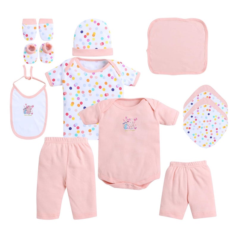DADDY - G ® New Born Unisex Baby's Gift Set -13 Pieces (Peach) - Image 3