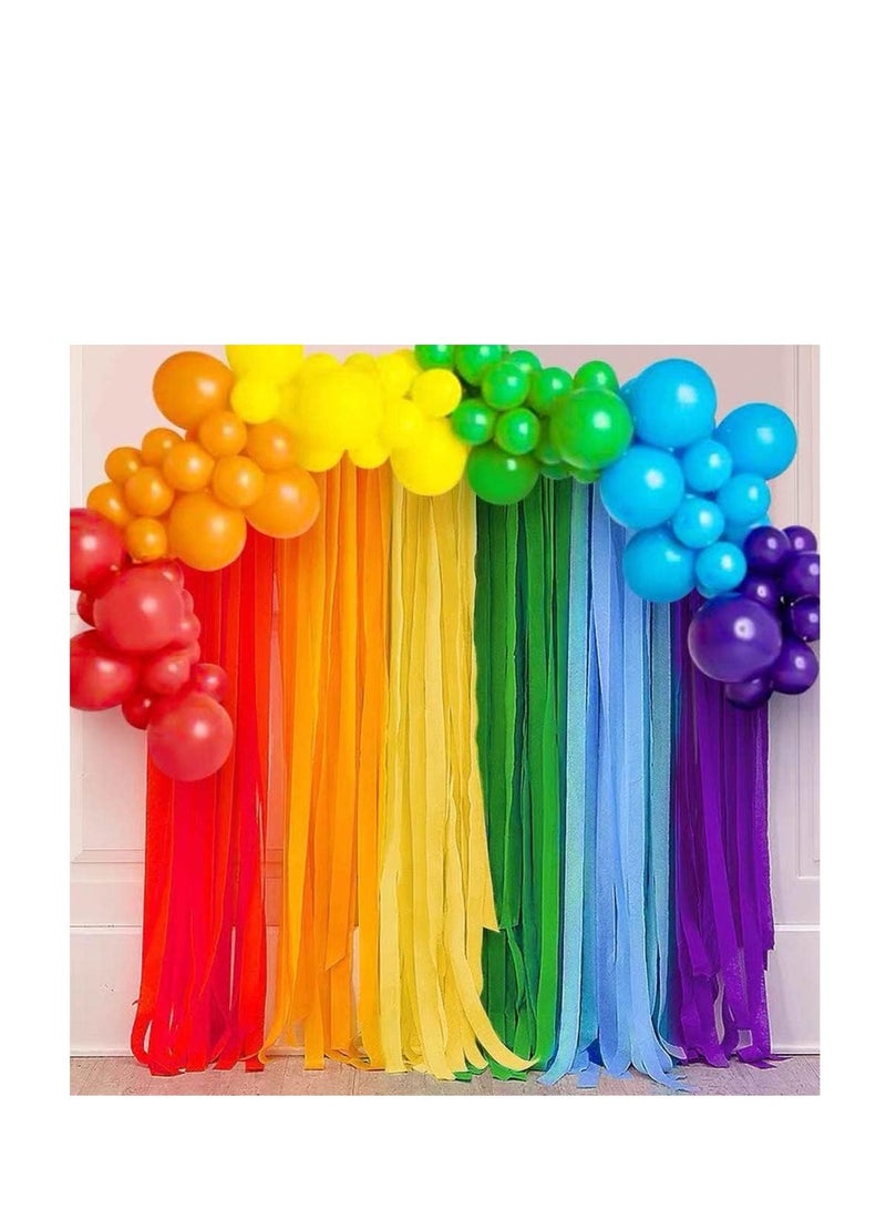 Flamingo 12pcs Crepe Paper Streamers Colored Paper Streamer Birthday Wedding Decorations - Image 4