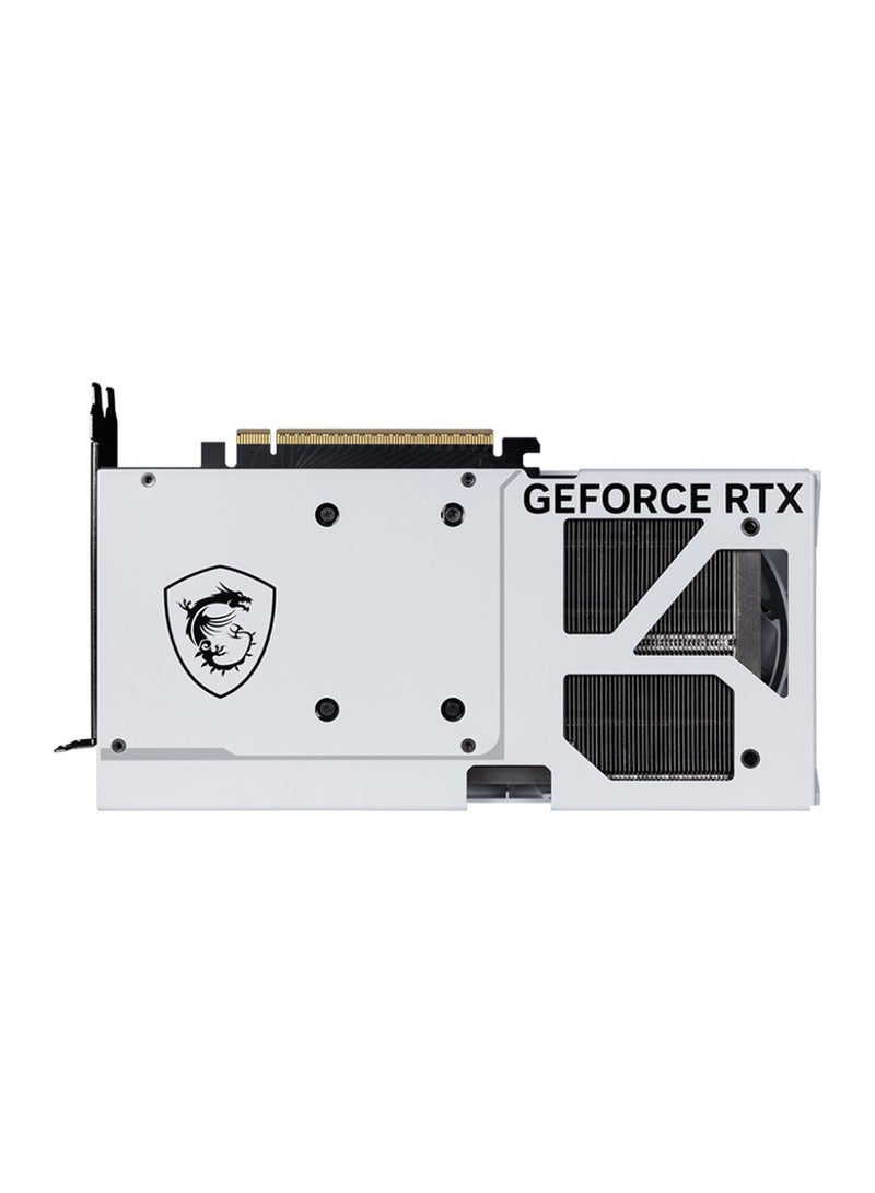 MSI GeForce RTX™ 5070 12GB GDDR7 VENTUS 2X OC WHITE, PCIe Gen 5, 2557 MHz Boost, 6144 CUDA Cores, 28 Gbps Memory Speed, 192-bit Memory Bus, 3x DisplayPort 2.1b, 1x HDMI 2.1b, 250W Power Consumption, 7680x4320 Max Resolution, HDCP, G-SYNC, DirectX 12 Ultimate, 4.6 OpenGL Support White - Image 4