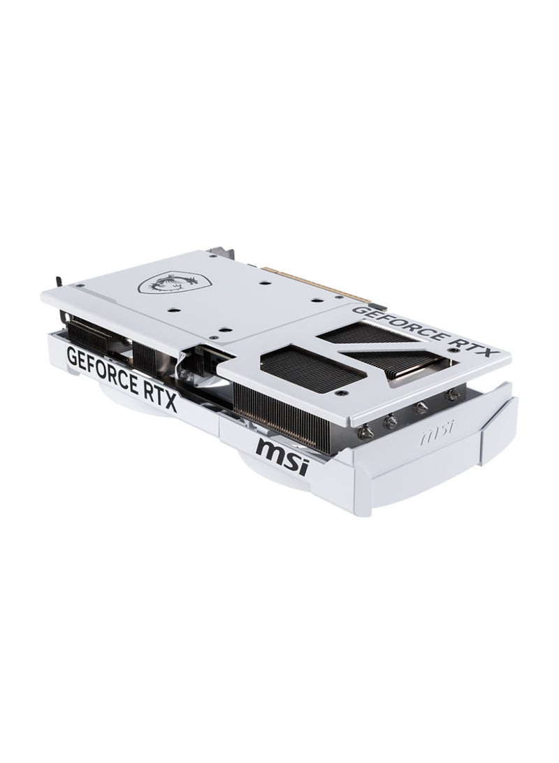 MSI GeForce RTX™ 5070 12GB GDDR7 VENTUS 2X OC WHITE, PCIe Gen 5, 2557 MHz Boost, 6144 CUDA Cores, 28 Gbps Memory Speed, 192-bit Memory Bus, 3x DisplayPort 2.1b, 1x HDMI 2.1b, 250W Power Consumption, 7680x4320 Max Resolution, HDCP, G-SYNC, DirectX 12 Ultimate, 4.6 OpenGL Support White - Image 3