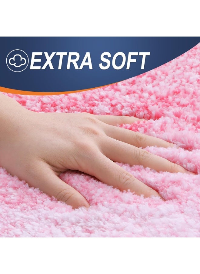 TYCOM Bathroom Rugs Bath Mat 51x76cm Non Slip Fluffy Soft Plush Microfiber Shower Carpet Rug Machine Washable Quick Dry Ultra Bath Mats for Tub Bathroom and Shower. - Image 4