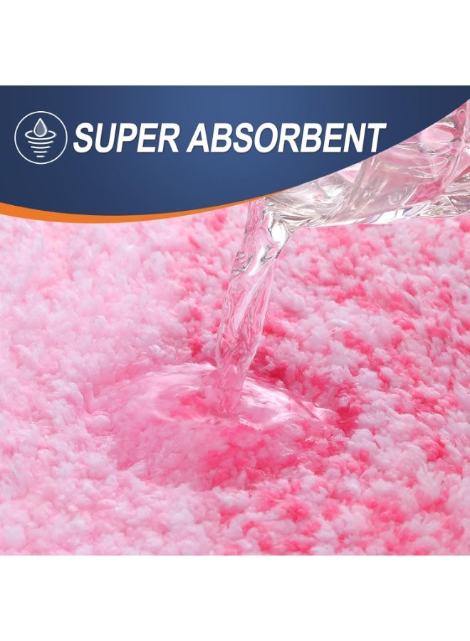 TYCOM Bathroom Rugs Bath Mat 51x76cm Non Slip Fluffy Soft Plush Microfiber Shower Carpet Rug Machine Washable Quick Dry Ultra Bath Mats for Tub Bathroom and Shower. - Image 3