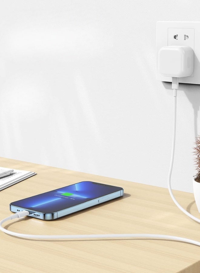 25W Dual USB-C PD Wall Charger – Foldable Plug, Fast and Safe Charging for iPhone and Android Devices - Image 4