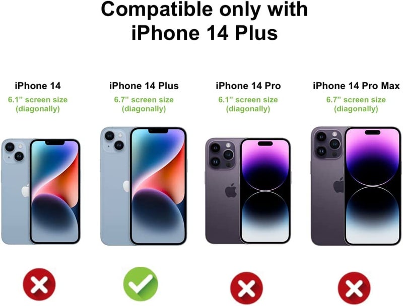 REALCASE Designed for iPhone 14 Plus Back Cover Case | Stylish Frameless Matte Hard Skin | Shock Proof TPU Bumper Back Cover Case for iPhone 14 Plus 6.7 Inch (Blue) - Image 2