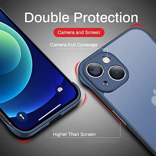 REALCASE Designed for iPhone 14 Plus Back Cover Case | Stylish Frameless Matte Hard Skin | Shock Proof TPU Bumper Back Cover Case for iPhone 14 Plus 6.7 Inch (Blue) - Image 5