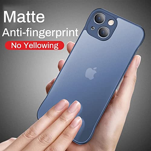 REALCASE Designed for iPhone 14 Plus Back Cover Case | Stylish Frameless Matte Hard Skin | Shock Proof TPU Bumper Back Cover Case for iPhone 14 Plus 6.7 Inch (Blue) - Image 4