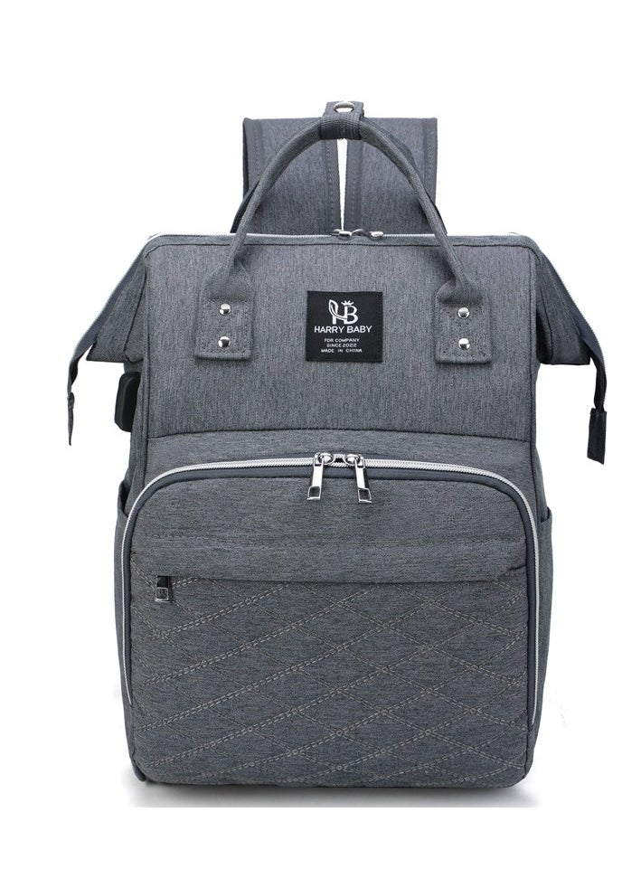 MIXDE Baby Diaper Bag Backpack Multifunction Diapers Changing Station & Toy Bar for Outdoor and Travel Infant Shower Gifts Large Capacity USB Port 