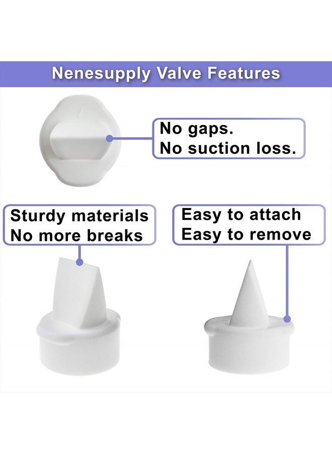 NENESUPPLY Nenesupply 4 pc Duckbill Valves Compatible with Lansinoh Pumps Parts and Breast Pumps Replacement to Lansinoh Valves. Use with Signature Pro Smartpump Manual Pump  - Image 3