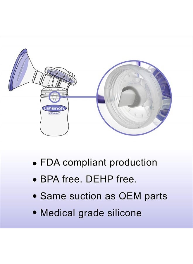 NENESUPPLY Nenesupply 4 pc Duckbill Valves Compatible with Lansinoh Pumps Parts and Breast Pumps Replacement to Lansinoh Valves. Use with Signature Pro Smartpump Manual Pump  - Image 5
