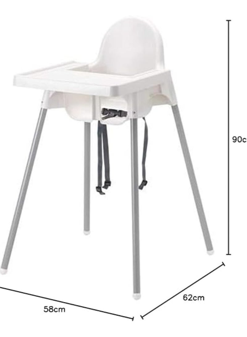 Children's High Chair with Tray – 94 cm Toddler Feeding Chair | Adjustable Baby Nutrition Seat for Infants 6 Months to 3 Years | Highchair with Table Tray for Mealtime - Image 3