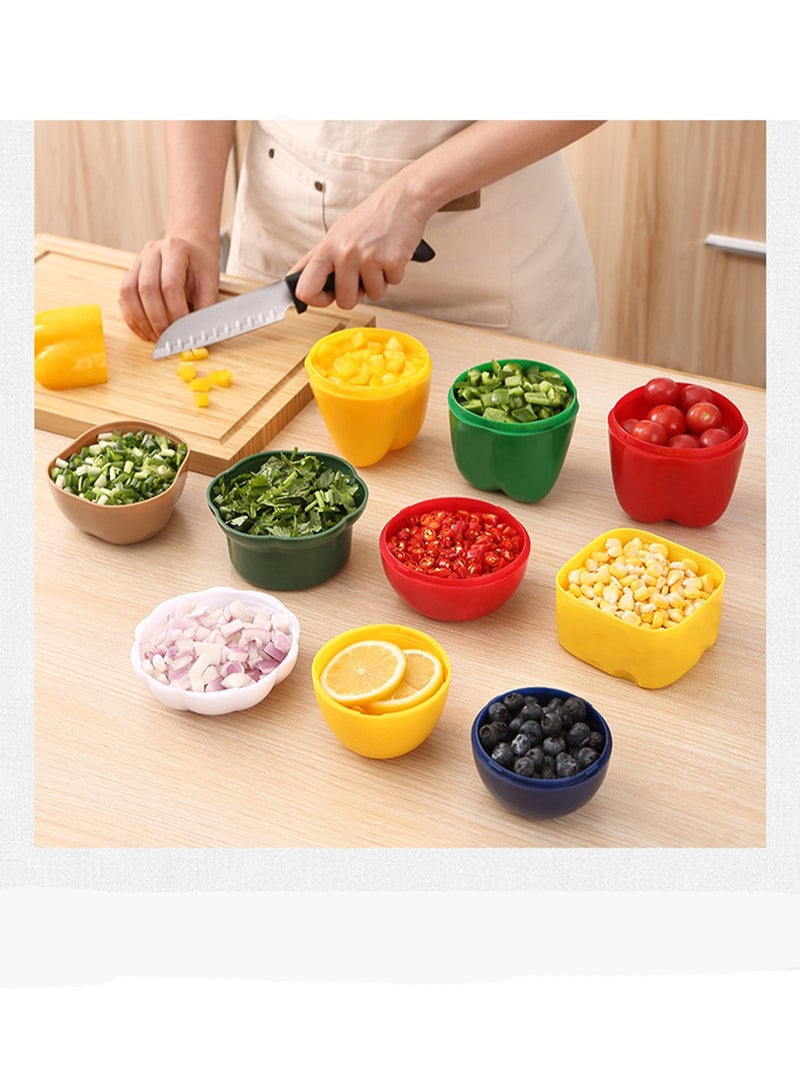 5-Piece Set Of Fruit Containers Refrigerator, Onion Storage, Vegetable Storage, Onion, Lemon, Green Pepper, Tomato, Garlic Storage Container, Refrigerator Freshness  - Image 2