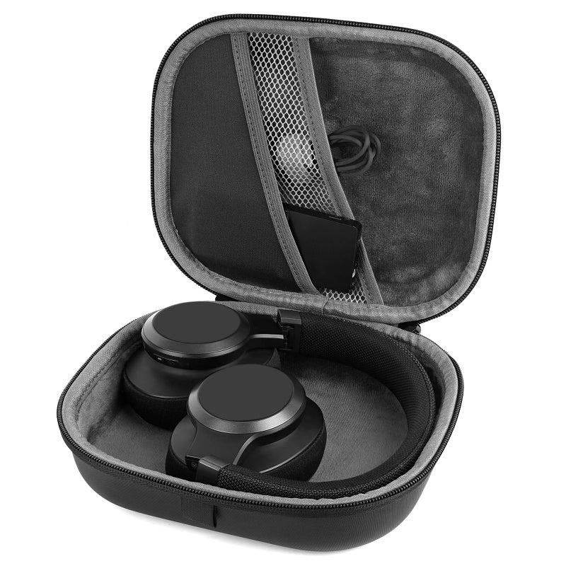 Linkidea Headphones Carrying Case Compatible with JBL Tour ONE, Tune 770NC, Tune 760NC, Tune 750BTNC, Tune 710BT, Protective Hard Shell Travel Bag with Cable, Charger Storage (Black) - Image 2