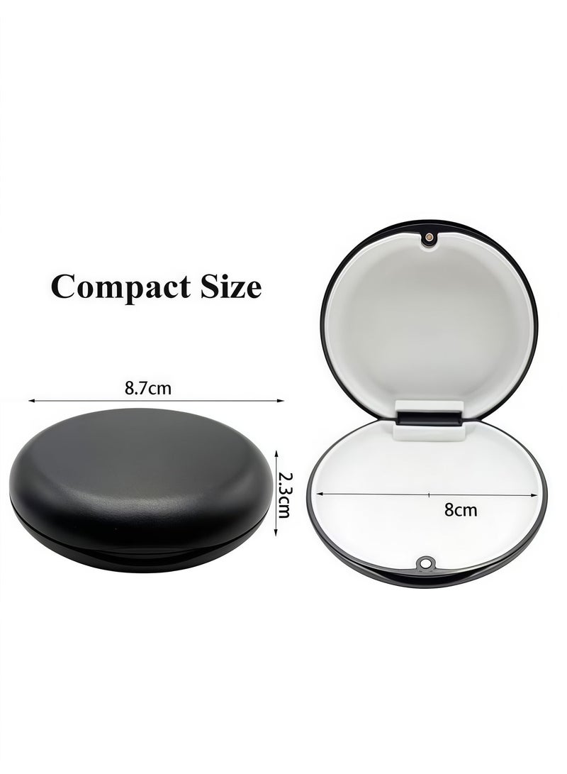 MJZ Magnetic Closure Retainer Box with Silicone-textured Inner lining, Portable Denture Storage Box for Orthodontic Retainers - Image 3
