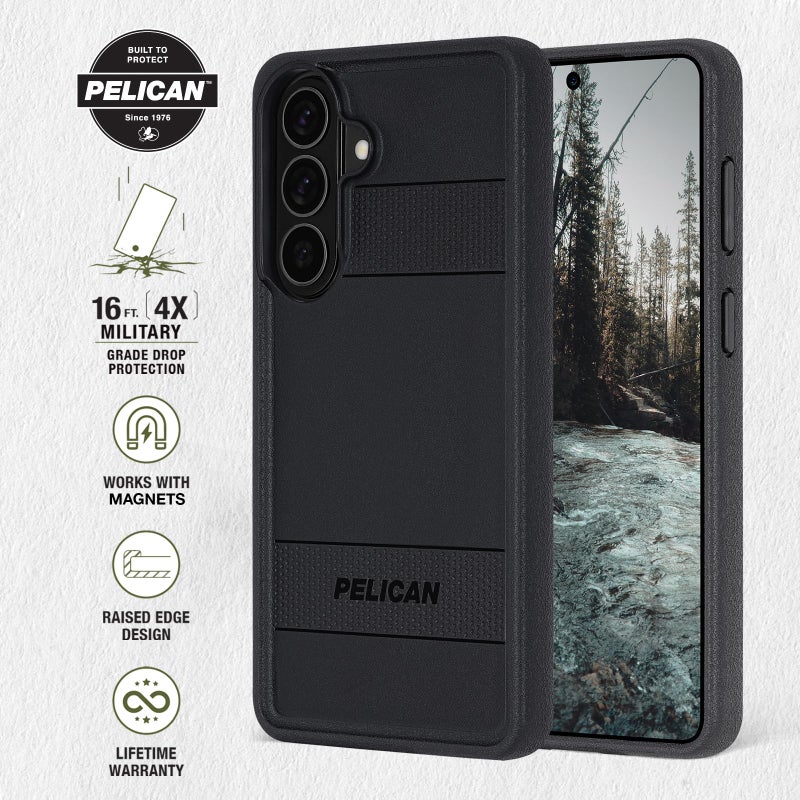 Pelican Protector Samsung Galaxy S26 Plus Case [Magnetic and Wireless Charging] Rugged Phone Cover with 16ft Military-Grade Drop Protection - Heavy Duty Case for Samsung Galaxy S26 Plus 6.7" - Black - Image 3