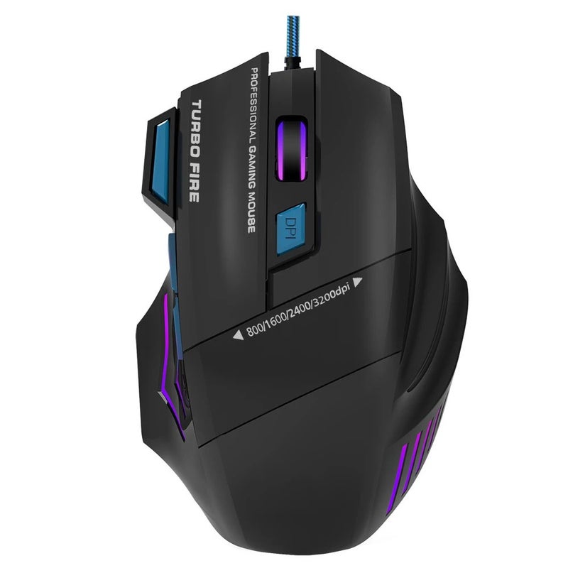 Y&D Hot Sale 3600 DPI RGB Backlit Optical USB Wired Gaming Mouse 7 Buttons for PC Computer Office E-Sports Gamers - Image 1