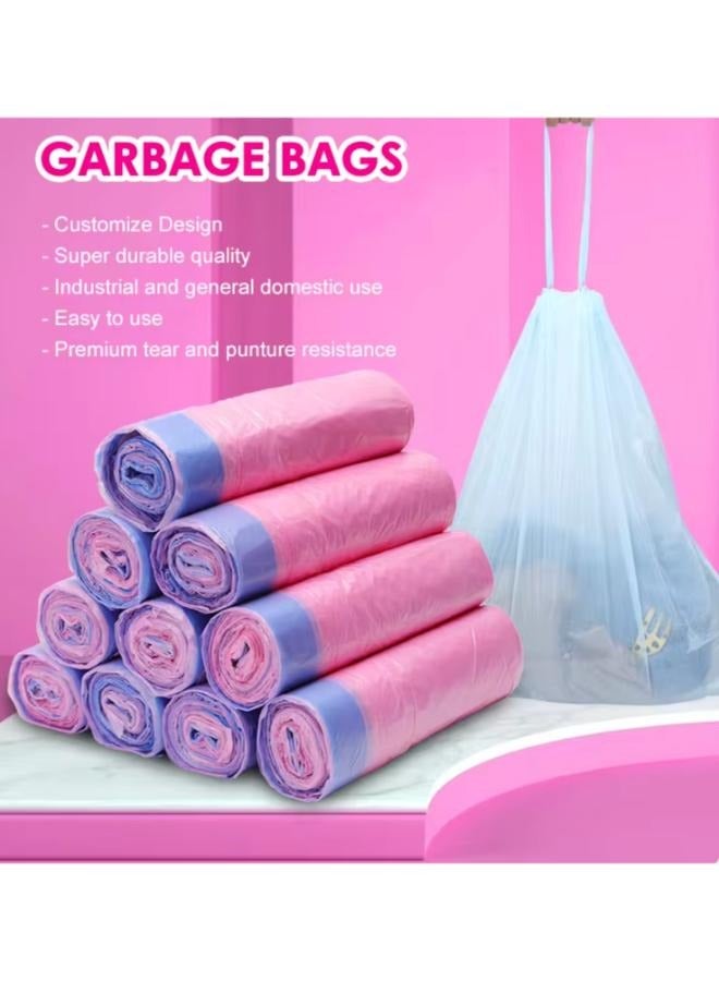 10 قطع من أكياس القمامة القابلة للتحلل البيولوجي برباط - Image 1