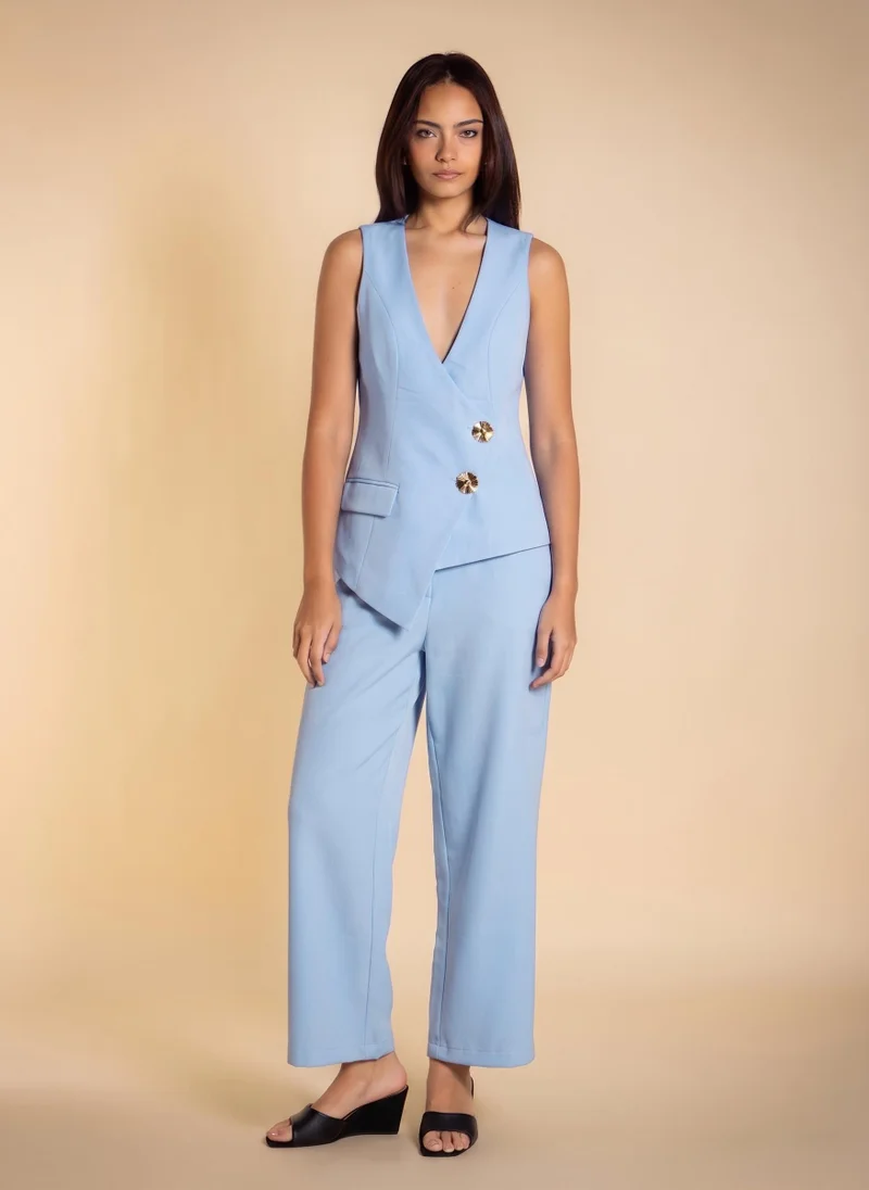 SHAPES DETAILED WAISTCOAT SET