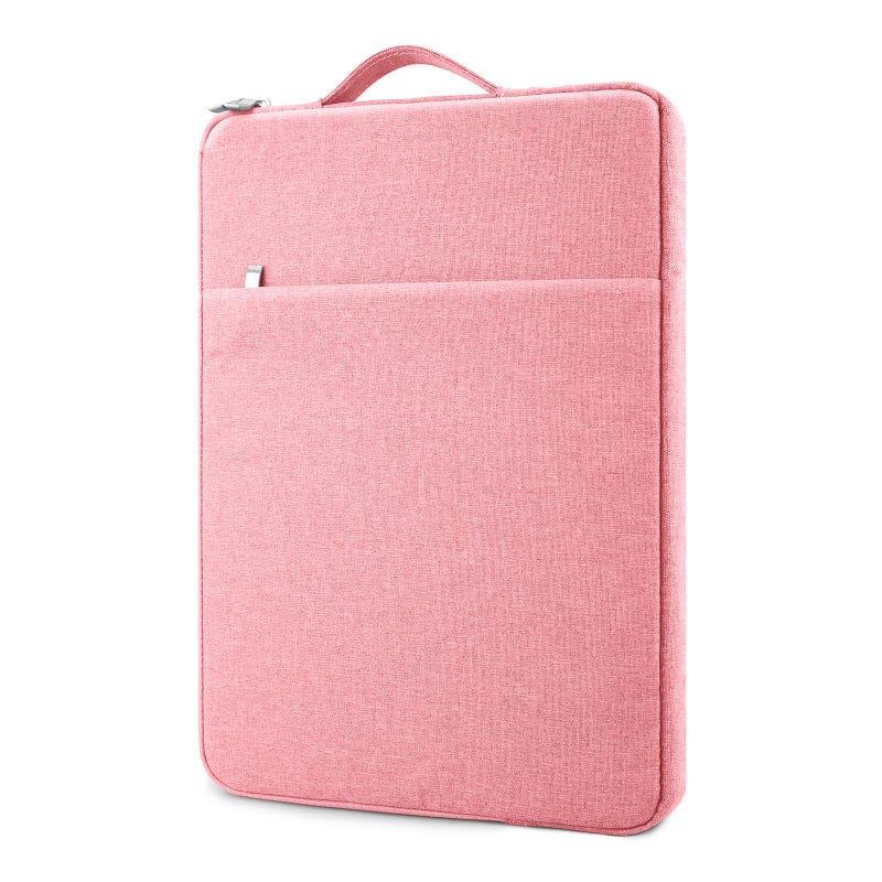 MicaYoung 156 Inch Laptop Sleeve Case WaterResistant Protection Cover with Front Pocket Retractable Handle Computer Bag for 156 Inch Notebook Chromebook Pink - Image 2