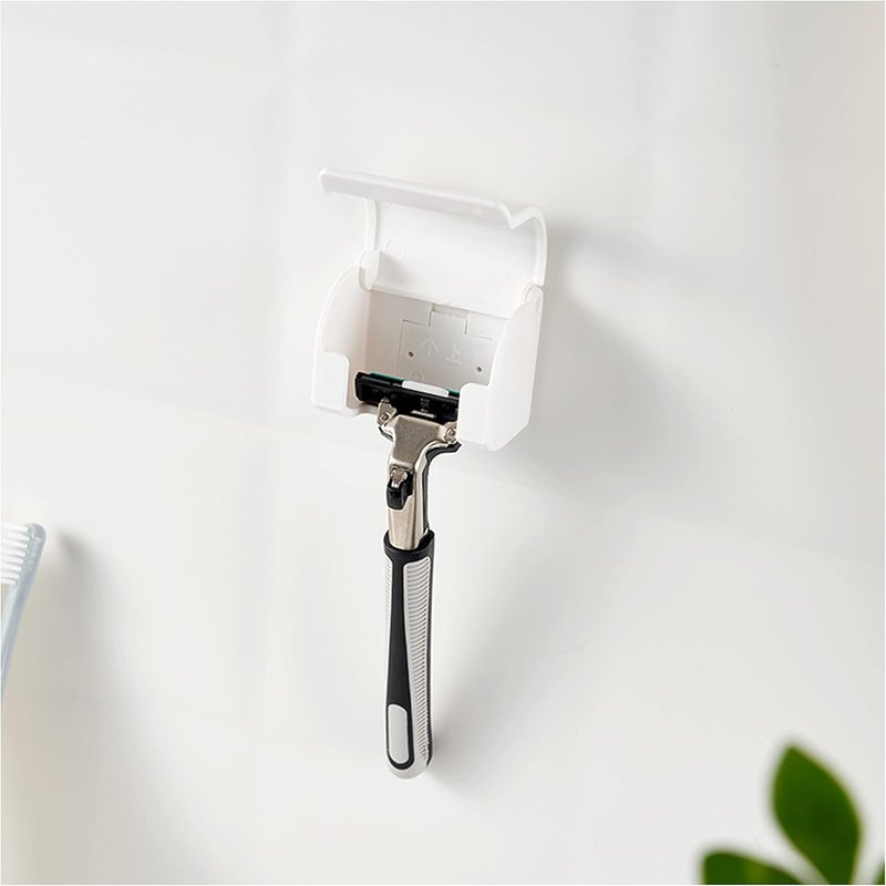 EIKS 2 Pack Razor Holders Shaver Hangers Wall Mount Self Adhesive for Bathroom Shower Tabletop - Image 5
