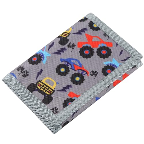 Lamiza Monster Truck Kids RFID Wallet - Magic Sticker, Coin Pocket, Ages 4-12 - Image 1