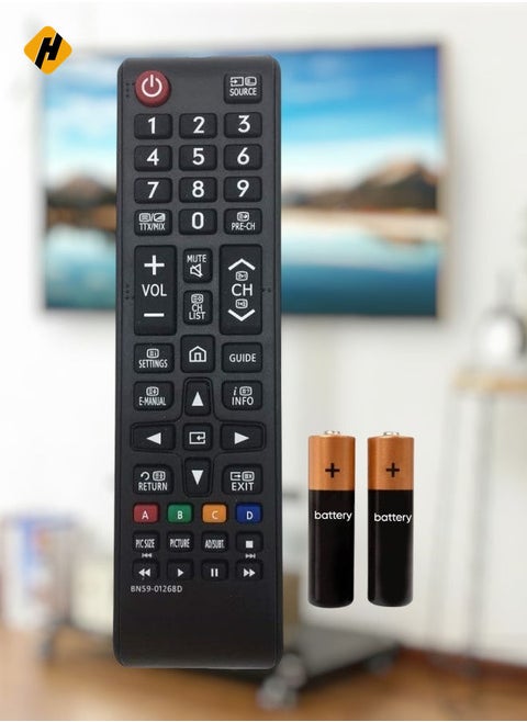 Replacement BN59-01268D Samsung Remote Control for Samsung LED LCD Smart TV QE49Q7 QE55Q8 QE65Q9 QE75Q8 QE88Q9 UE32M5500 UE32M5520 UE40MU6400 with Battery