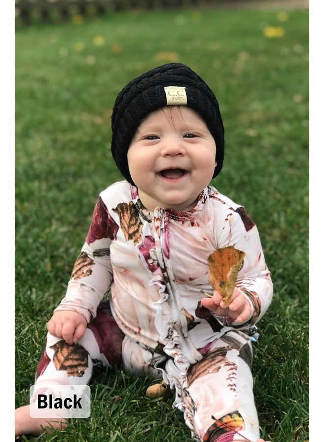 Funky Junque Exclusives Baby Beanie Infant Skull Cap Knit Warm Soft Winter Hat, 2 Pack - Image 2