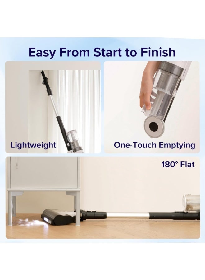LEVOIT Cordless Vacuum Cleaner, 180 watts, Stick Vac with Tangle-Resistant Design, Up to 50 Minutes, Powerful Suction, Rechargeable, Lightweight, and Versatile for Carpet, Hard Floor, Pet Hair, LVAC-200, 2 years warranty. 100 W LSV-201-WUK white - Image 2