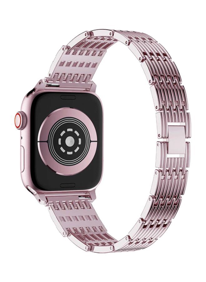 NIBEMINENT Replacement Band For Apple Watch Series 4 44mm Pink - Image 3